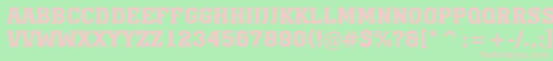 AMonumentotitulBold Font – Pink Fonts on Green Background