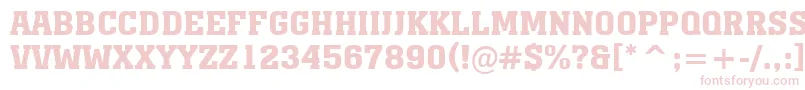 AMonumentotitulBold Font – Pink Fonts on White Background