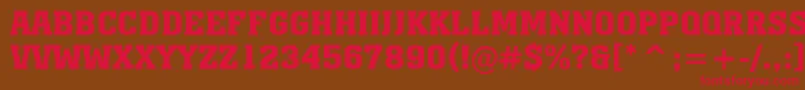 AMonumentotitulBold Font – Red Fonts on Brown Background