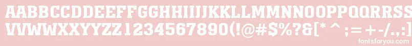 AMonumentotitulBold Font – White Fonts on Pink Background