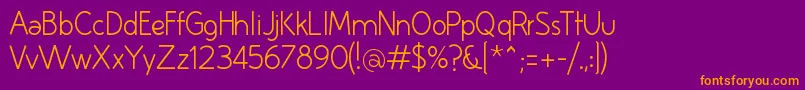 HuelicL Font – Orange Fonts on Purple Background