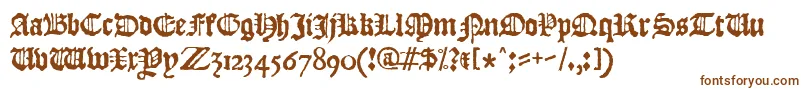 Шрифт JslBlackletter – коричневые шрифты