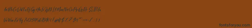 Lisätietoja HarvestBarnPersonalUseOnly-fontista HarvestBarnPersonalUseOnly-fontti – mustat fontit ruskealla taustalla