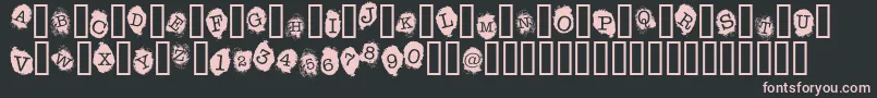 FingerprintsInside Font – Pink Fonts on Black Background