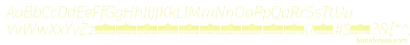 DomotikaThinItalicTrial Font – Yellow Fonts