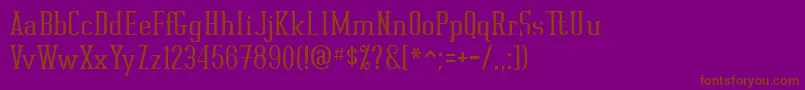 Rutager Font – Brown Fonts on Purple Background