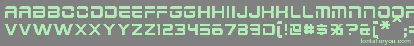 2015Cruiser Font – Green Fonts on Gray Background