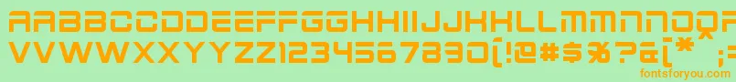 2015Cruiser Font – Orange Fonts on Green Background