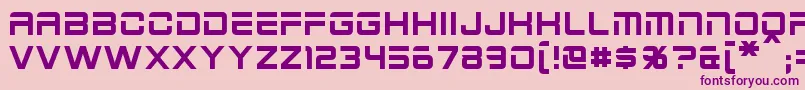 2015Cruiser Font – Purple Fonts on Pink Background