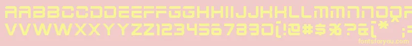2015Cruiser Font – Yellow Fonts on Pink Background