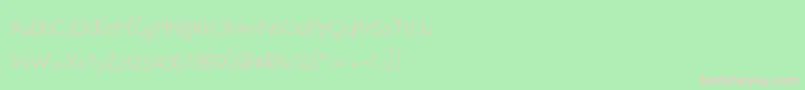 Zalight Font – Pink Fonts on Green Background