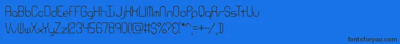 RavenousCaterpillarBrk Font – Black Fonts on Blue Background