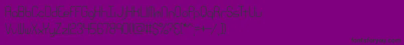 RavenousCaterpillarBrk-Schriftart – Schwarze Schriften auf violettem Hintergrund