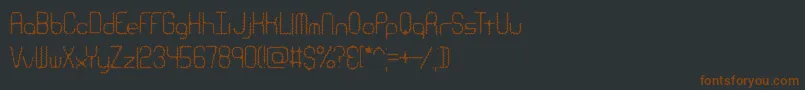 RavenousCaterpillarBrk Font – Brown Fonts on Black Background