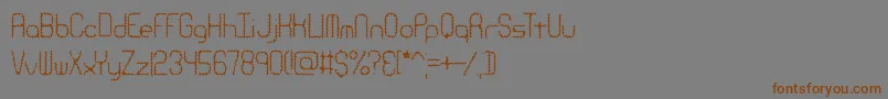 Шрифт RavenousCaterpillarBrk – коричневые шрифты на сером фоне