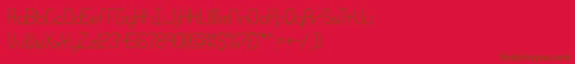 RavenousCaterpillarBrk Font – Brown Fonts on Red Background