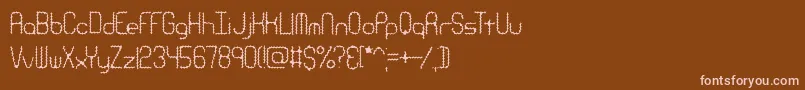 RavenousCaterpillarBrk Font – Pink Fonts on Brown Background