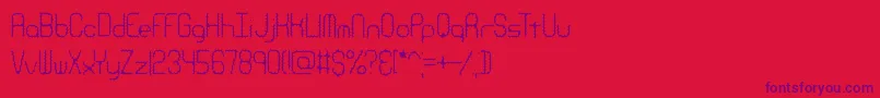 Шрифт RavenousCaterpillarBrk – фиолетовые шрифты на красном фоне