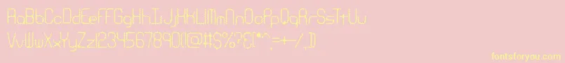 RavenousCaterpillarBrk Font – Yellow Fonts on Pink Background