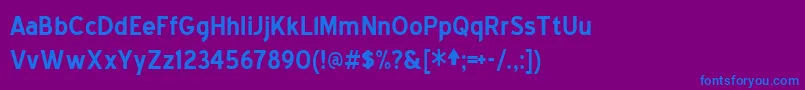 Bluebold Font – Blue Fonts on Purple Background