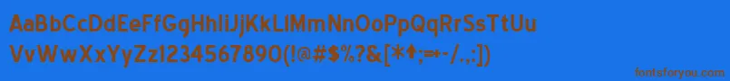 Шрифт Bluebold – коричневые шрифты на синем фоне