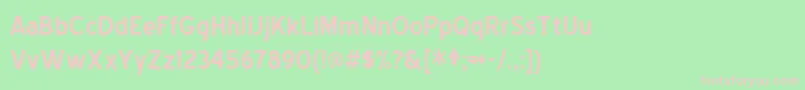 Bluebold Font – Pink Fonts on Green Background