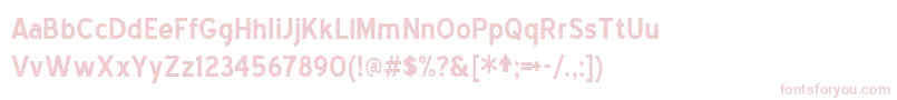 Bluebold Font – Pink Fonts on White Background