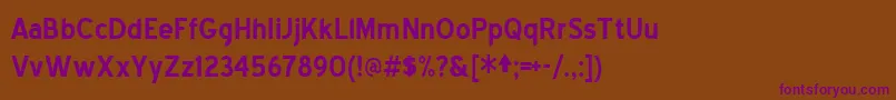 Шрифт Bluebold – фиолетовые шрифты на коричневом фоне