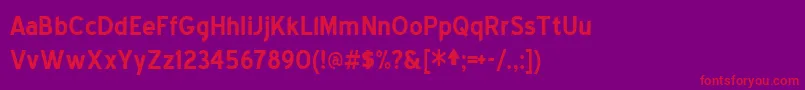 Bluebold Font – Red Fonts on Purple Background
