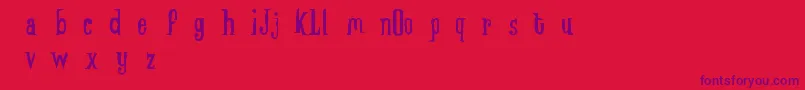 LadyJaneOldFreeVersion Font – Purple Fonts on Red Background