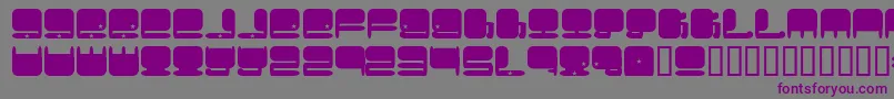 Plumbum Font – Purple Fonts on Gray Background