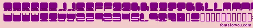 Plumbumフォントについての詳細 フォントPlumbum – ピンクの背景に紫のフォント