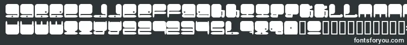 Plumbum-fontti – valkoiset fontit mustalla taustalla