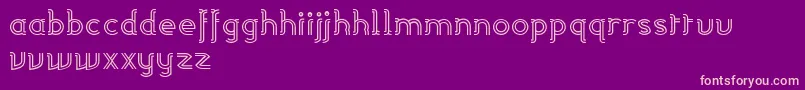 Linea01 Font – Pink Fonts on Purple Background