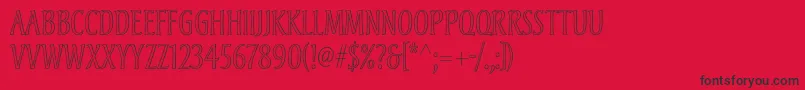 Andreasstd Font – Black Fonts on Red Background