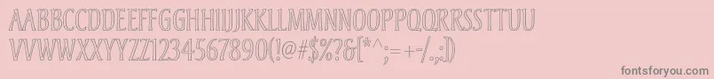 Andreasstd Font – Gray Fonts on Pink Background