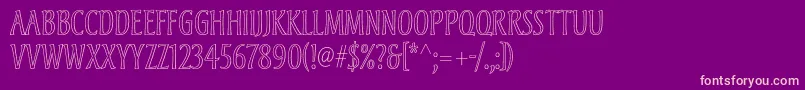 Andreasstd Font – Pink Fonts on Purple Background