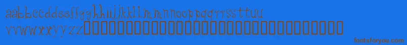 More about Cfanabelle Font Cfanabelle Font – Brown Fonts on Blue Background