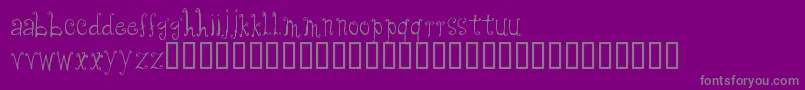 Cfanabelle Font – Gray Fonts on Purple Background