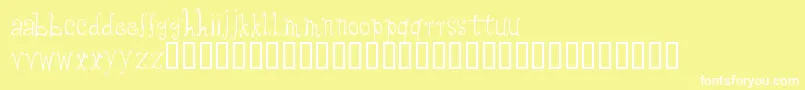 Cfanabelle Font – White Fonts on Yellow Background