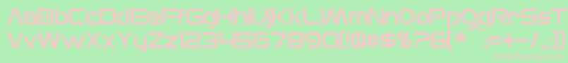 MonsOlympia Font – Pink Fonts on Green Background