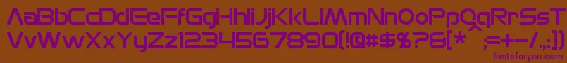 MonsOlympia Font – Purple Fonts on Brown Background