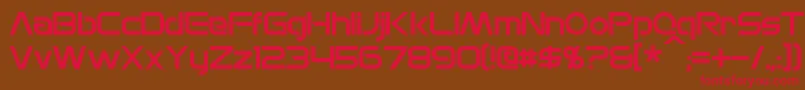 MonsOlympia Font – Red Fonts on Brown Background