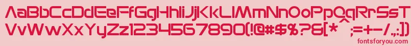 MonsOlympia Font – Red Fonts on Pink Background