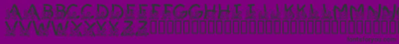 LmsSummerCampLove Font – Black Fonts on Purple Background