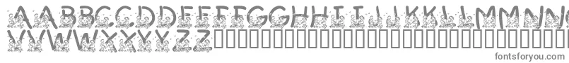 Шрифт LmsSummerCampLove – серые шрифты на белом фоне