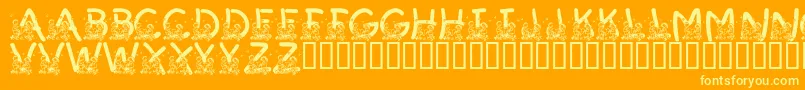 LmsSummerCampLove Font – Yellow Fonts on Orange Background