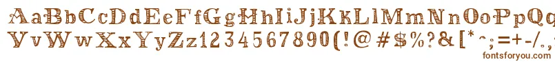 MoneyMoneyPlus Font – Brown Fonts on White Background