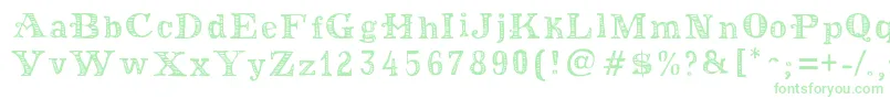 MoneyMoneyPlus Font – Green Fonts on White Background