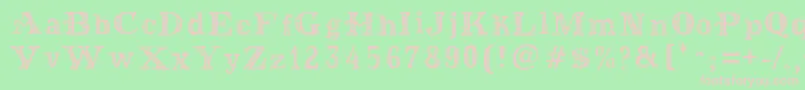 MoneyMoneyPlus Font – Pink Fonts on Green Background